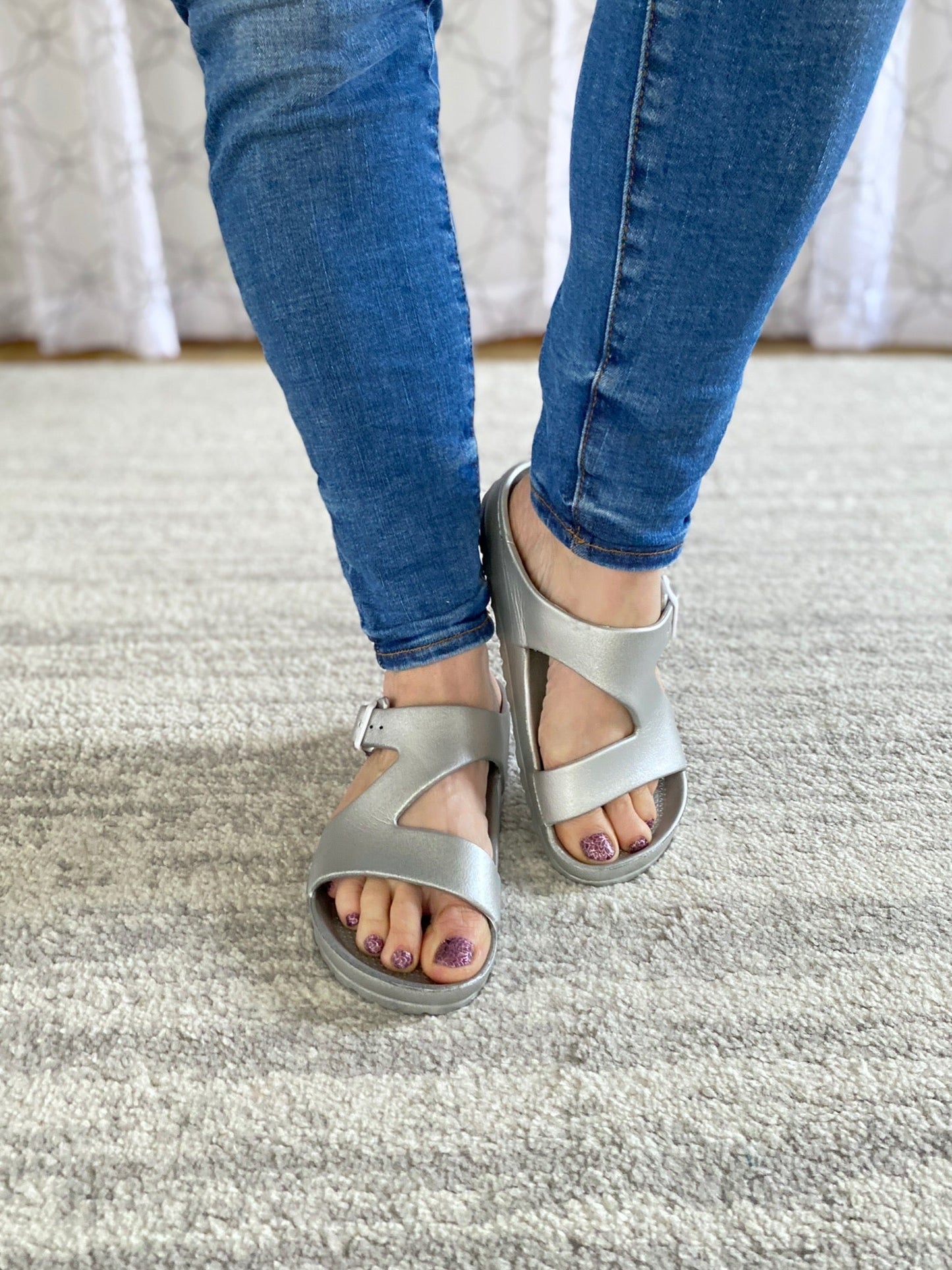 Pool Party Silver Sandals