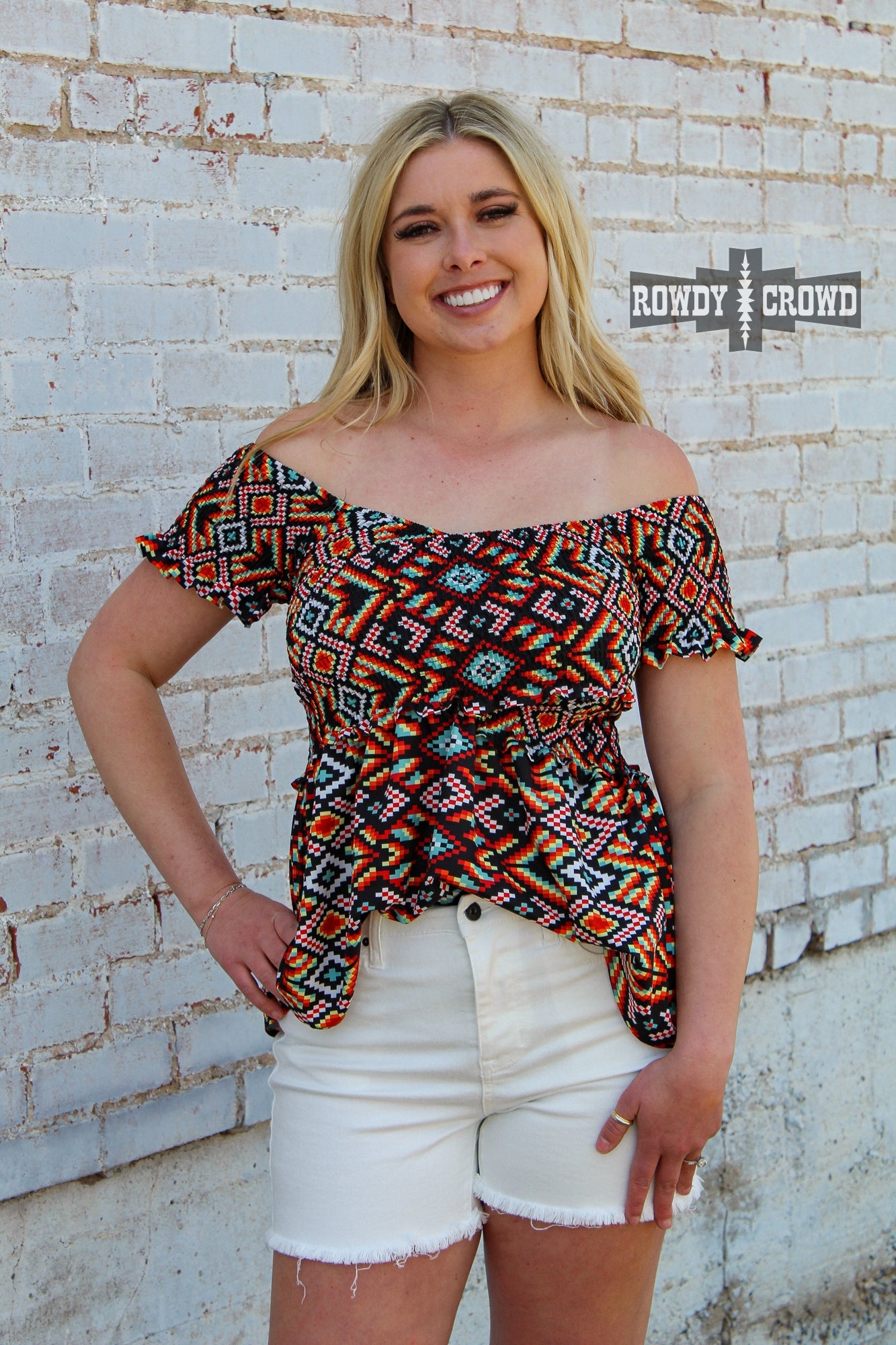 western blouse, western apparel, western boho, western aztec top, western top, western womens tops, womens western shirts, womens serape top, serape print top, western off the shoulder top, western wear, western wholesale apparel, womens western wholesale, cowgirl tops, western attire, western fashion, western clothing, western wholesale, wholesale clothing, womens western blouse, western popcorn top