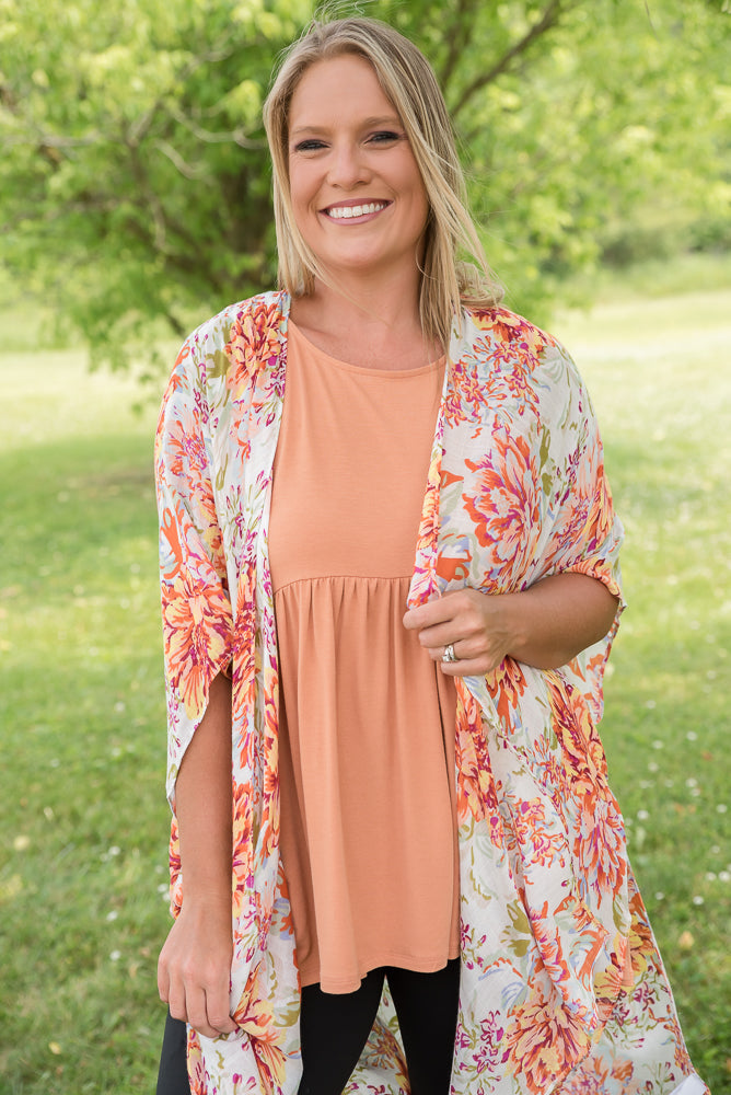 Wild Marigold Kimono