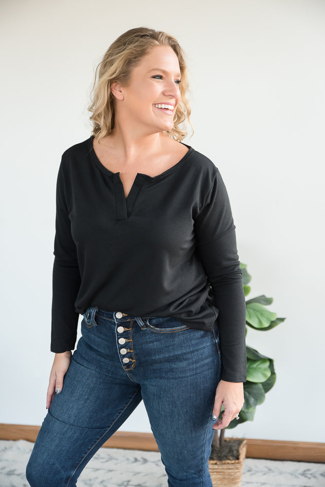 Knowing You Top in Black