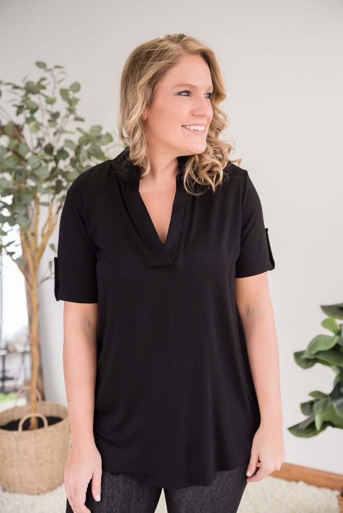 Counting on You Top in Black