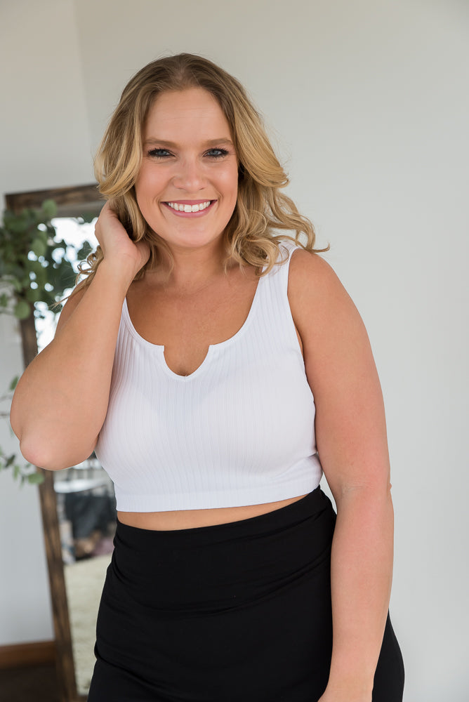 Dream Chaser Crop Top in White