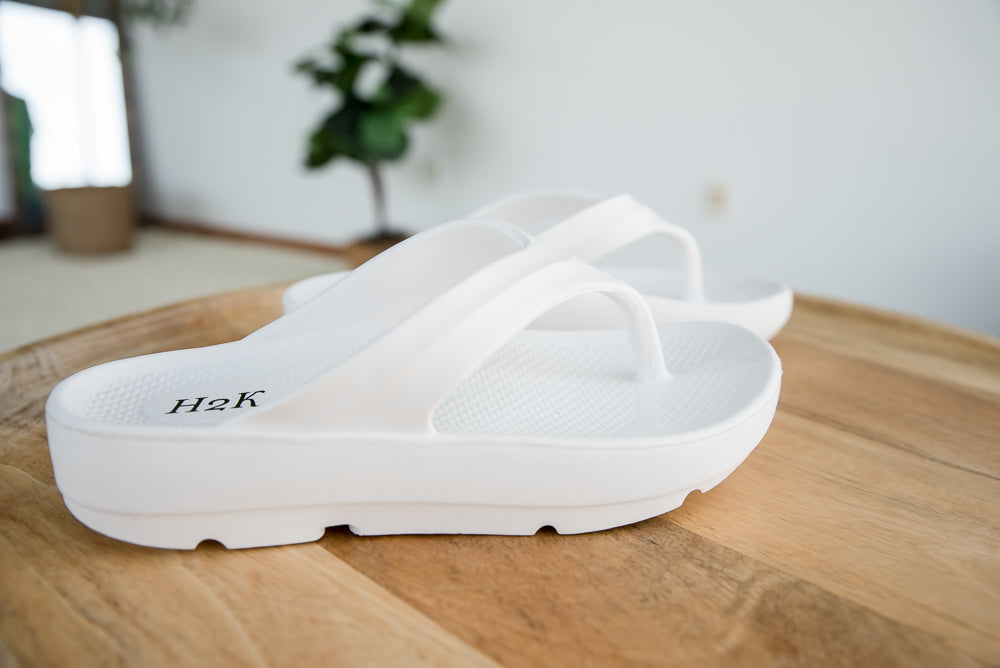 Feel the Joy Sandals in White
