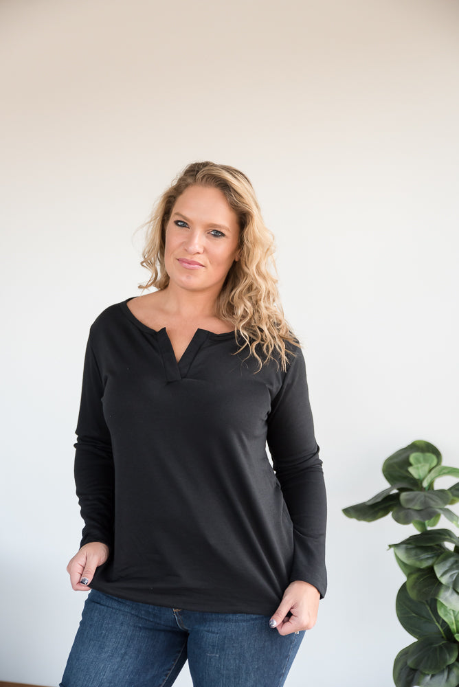 Knowing You Top in Black
