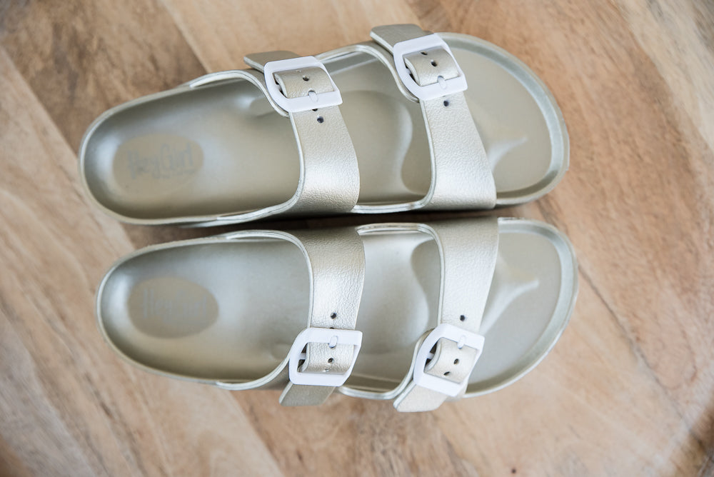 Floatie Sandals in Champagne