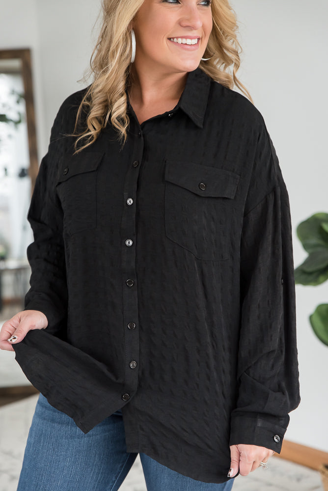 It's a Good Time Top in Black