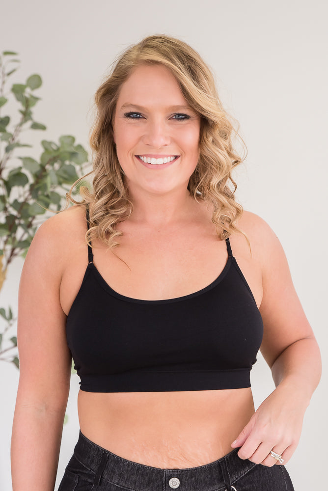 Show Your Support Black Bralette