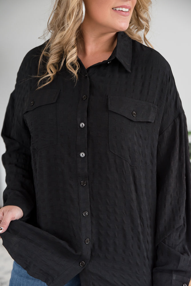 It's a Good Time Top in Black