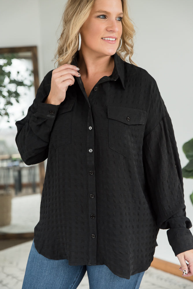 It's a Good Time Top in Black