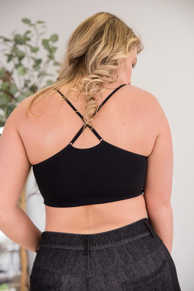 Show Your Support Black Bralette