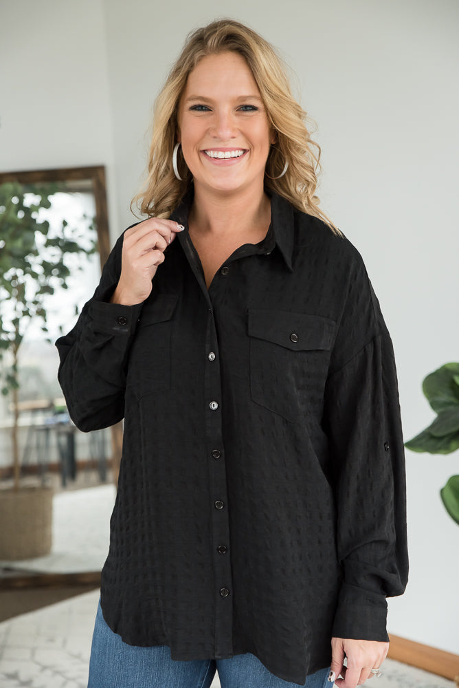 It's a Good Time Top in Black