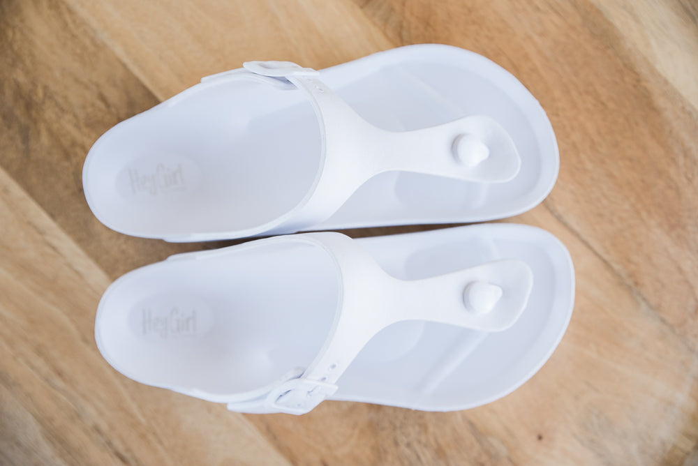My White Jet Ski Sandals