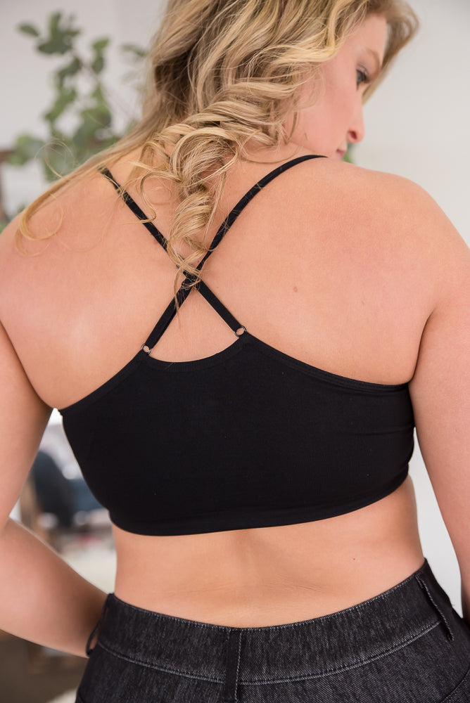 Show Your Support Black Bralette