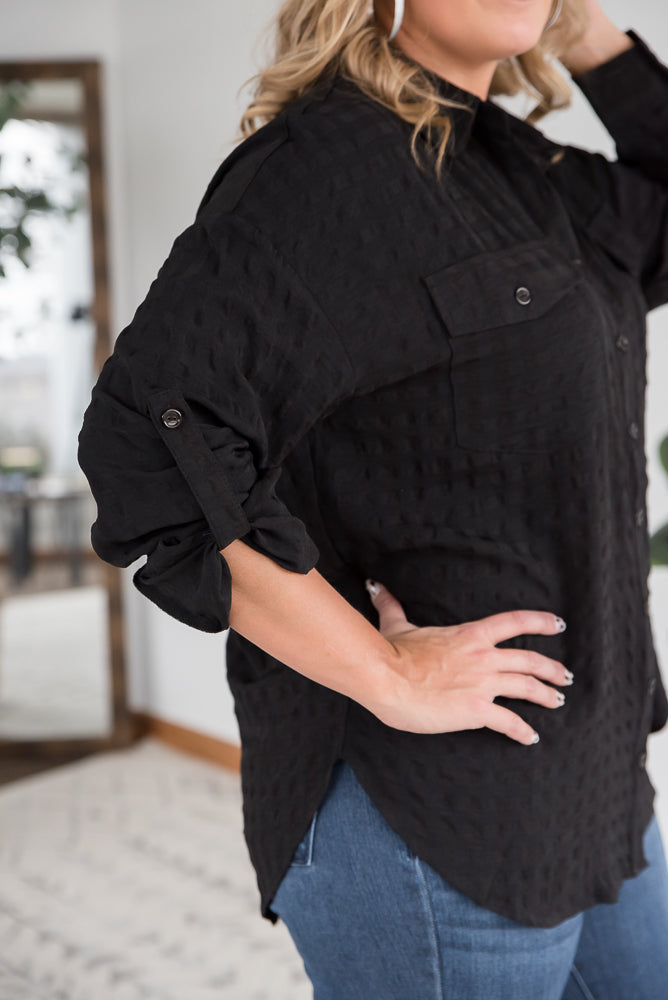 It's a Good Time Top in Black