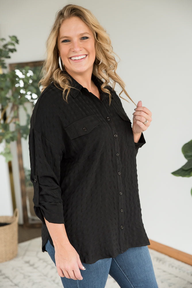 It's a Good Time Top in Black