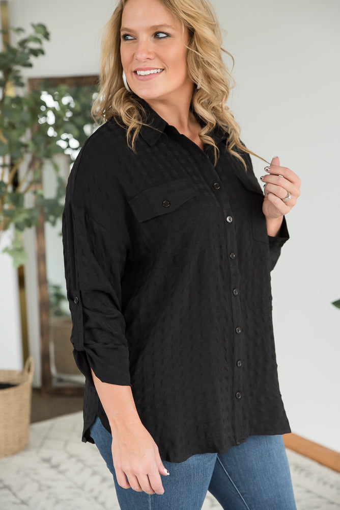 It's a Good Time Top in Black