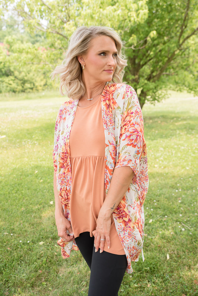 Wild Marigold Kimono