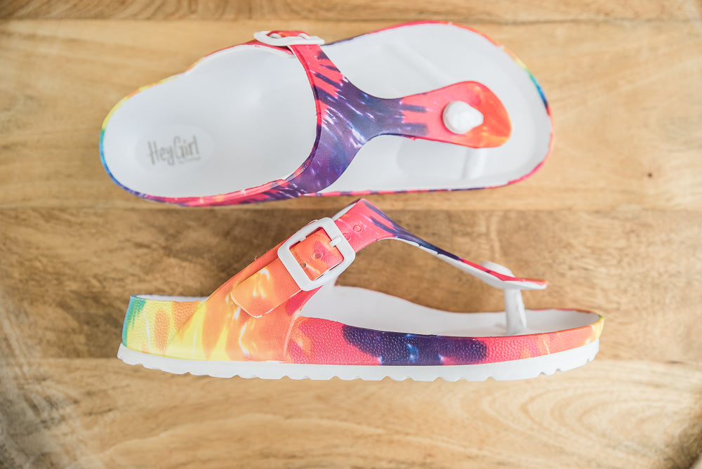 My Tie Dye Jet Ski Sandals