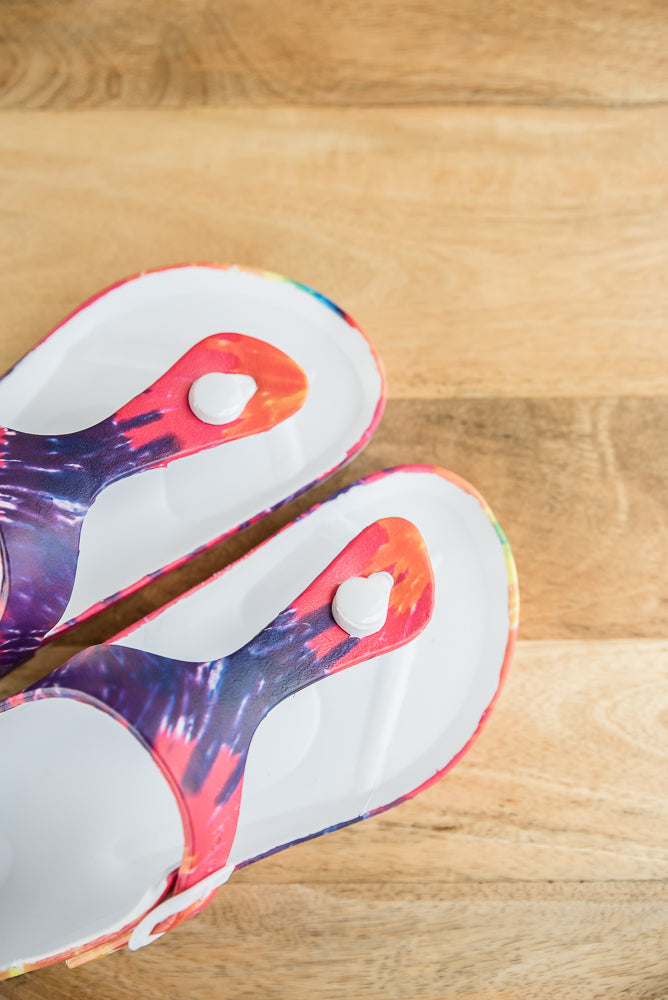 My Tie Dye Jet Ski Sandals