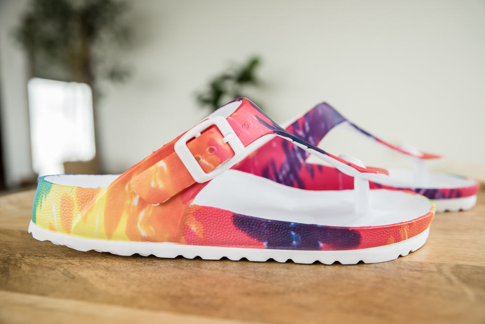 My Tie Dye Jet Ski Sandals