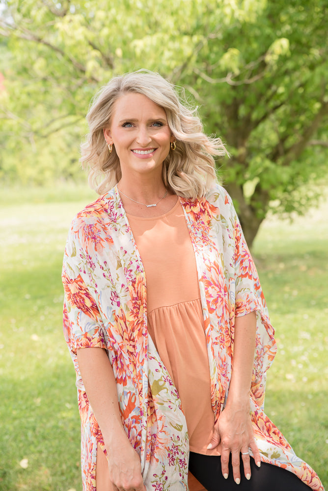 Wild Marigold Kimono