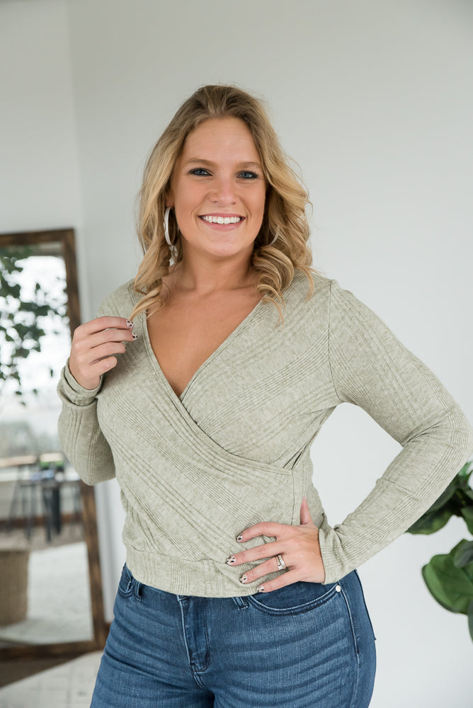 Need Your Love Top in Sage