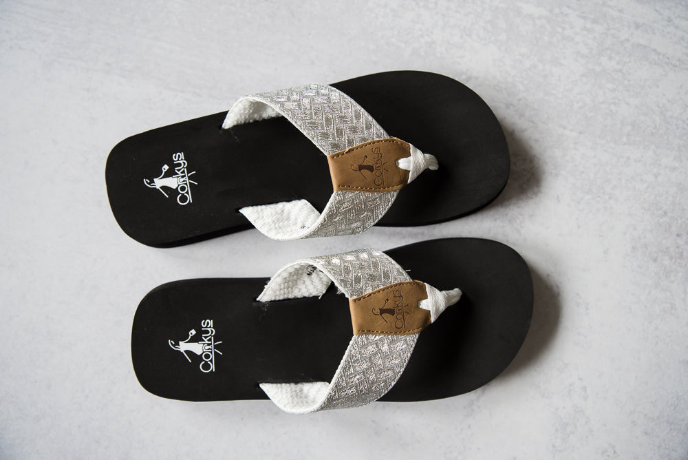 Sunsational Sandals in White