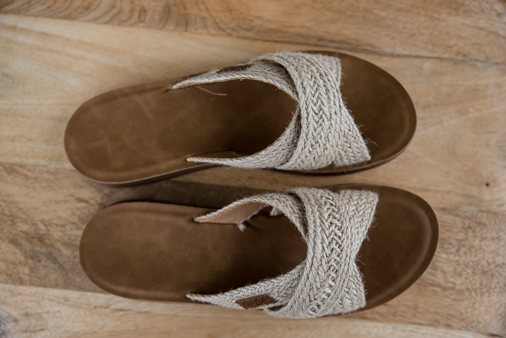 Show Sandal in Natural Jute