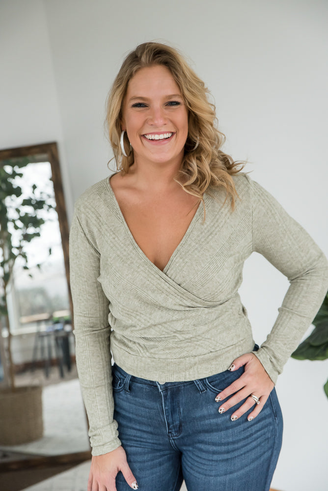 Need Your Love Top in Sage
