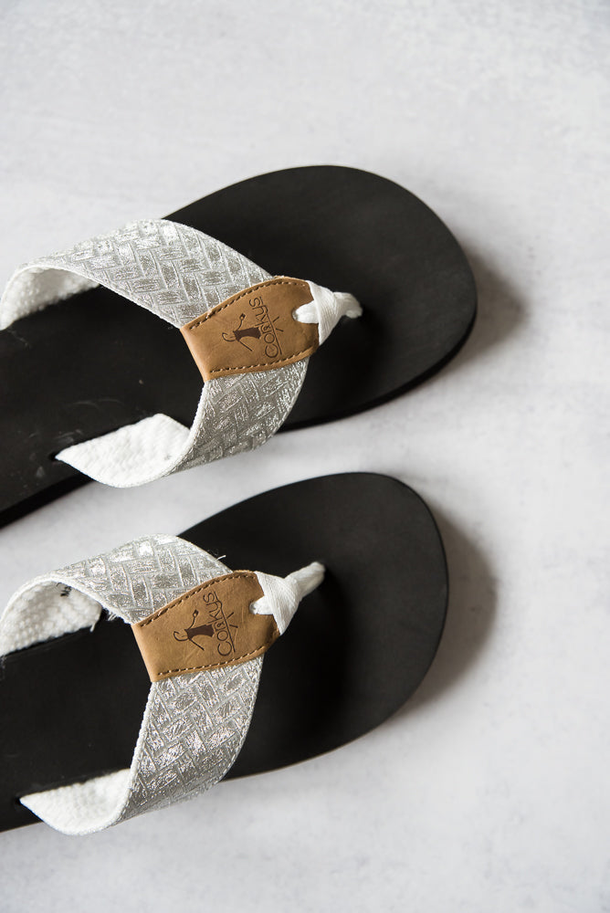 Sunsational Sandals in White