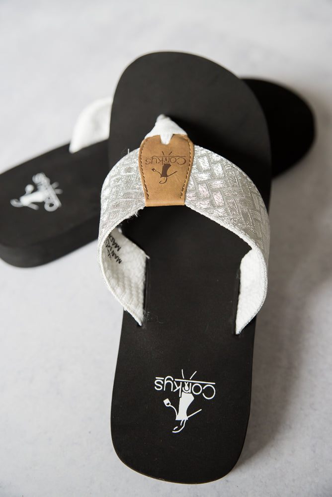 Sunsational Sandals in White