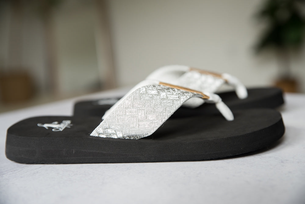 Sunsational Sandals in White