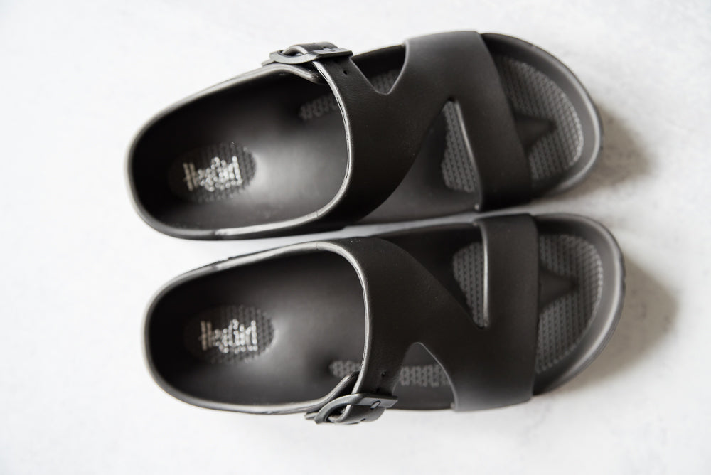 Pool Party Black Sandals