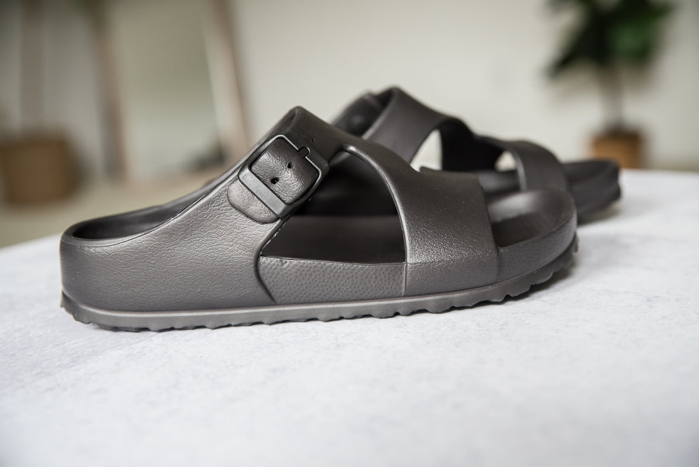 Pool Party Black Sandals