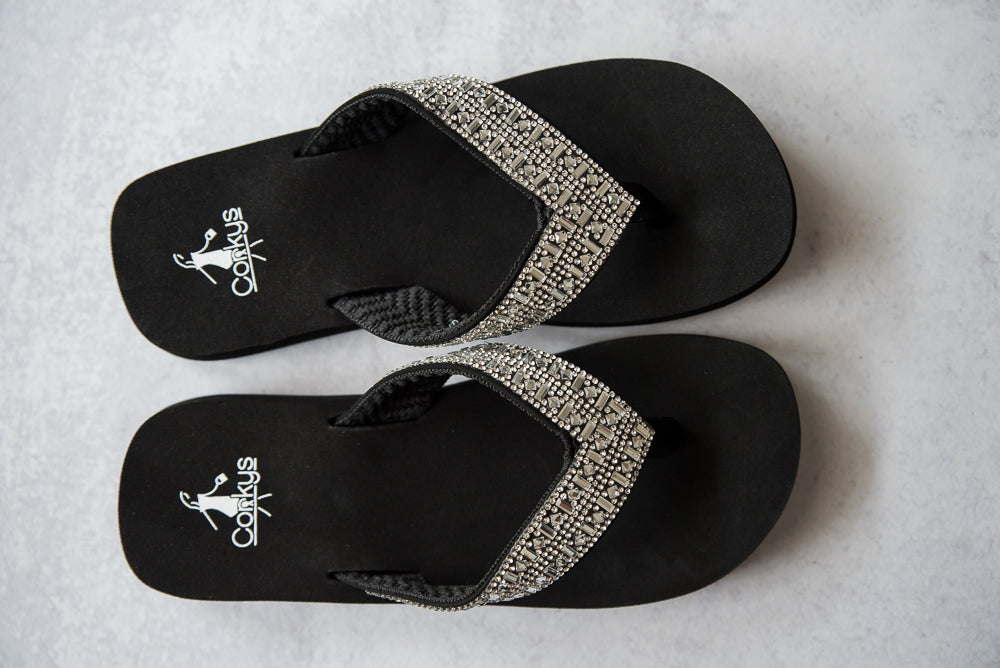 Hibiscus Sandals in Crystal Clear