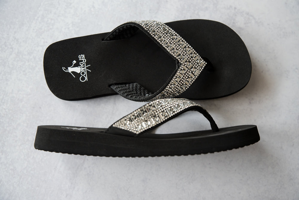Hibiscus Sandals in Crystal Clear