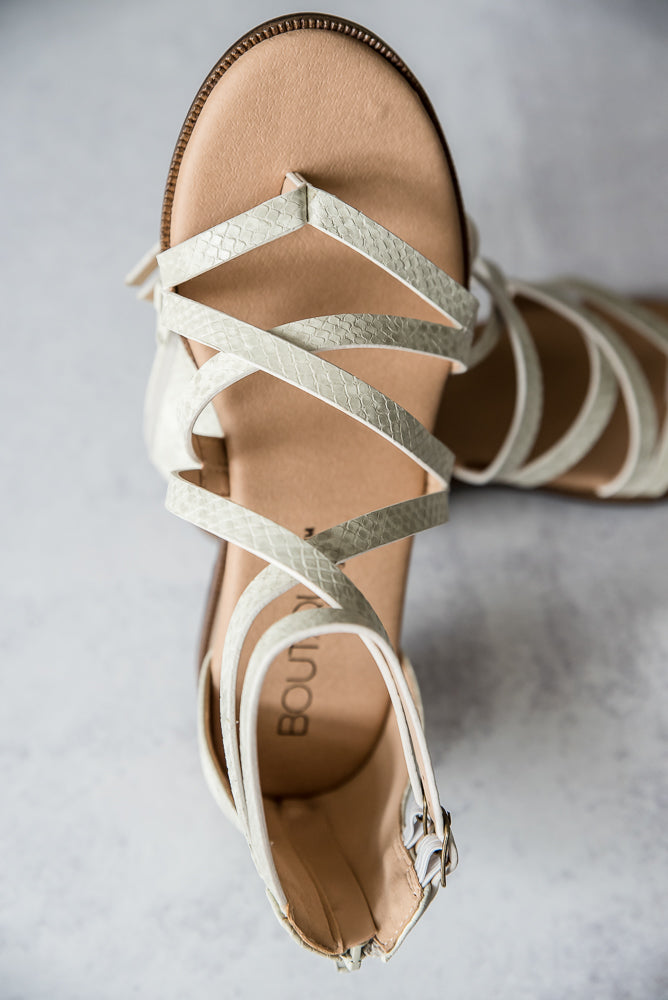 Sweet Tea Sandals in White