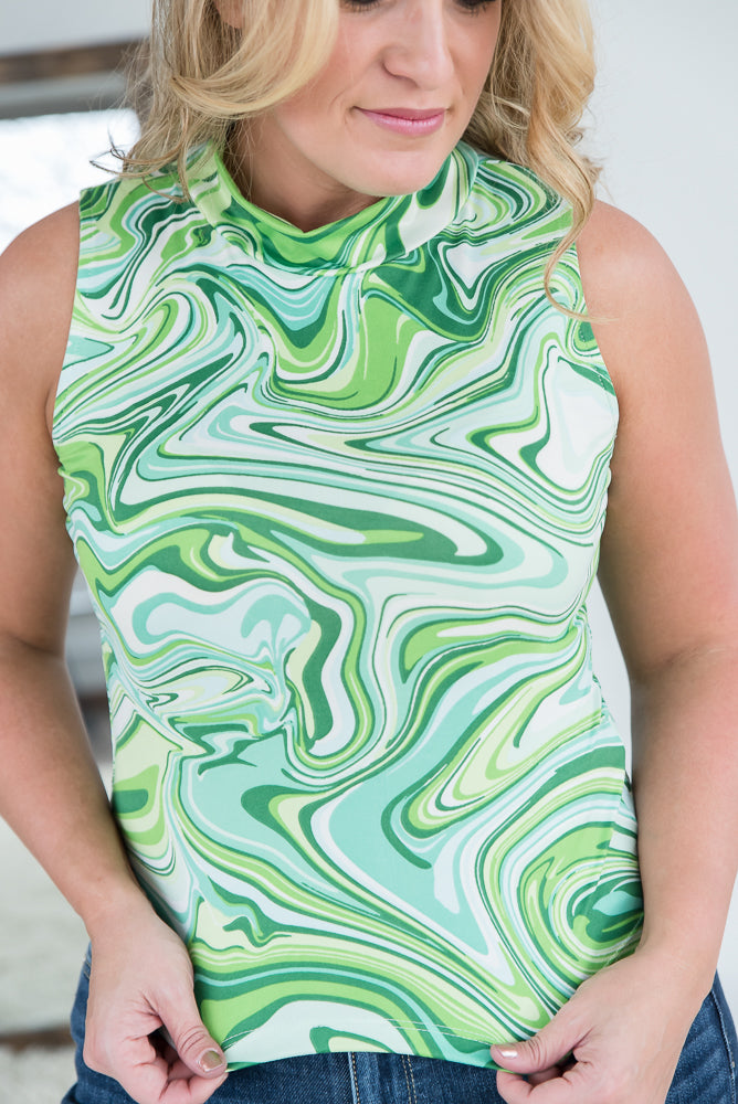The Ripple Effect Sleeveless Top