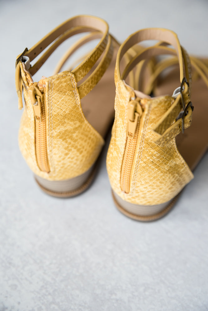 Sweet Tea Sandals in Yellow
