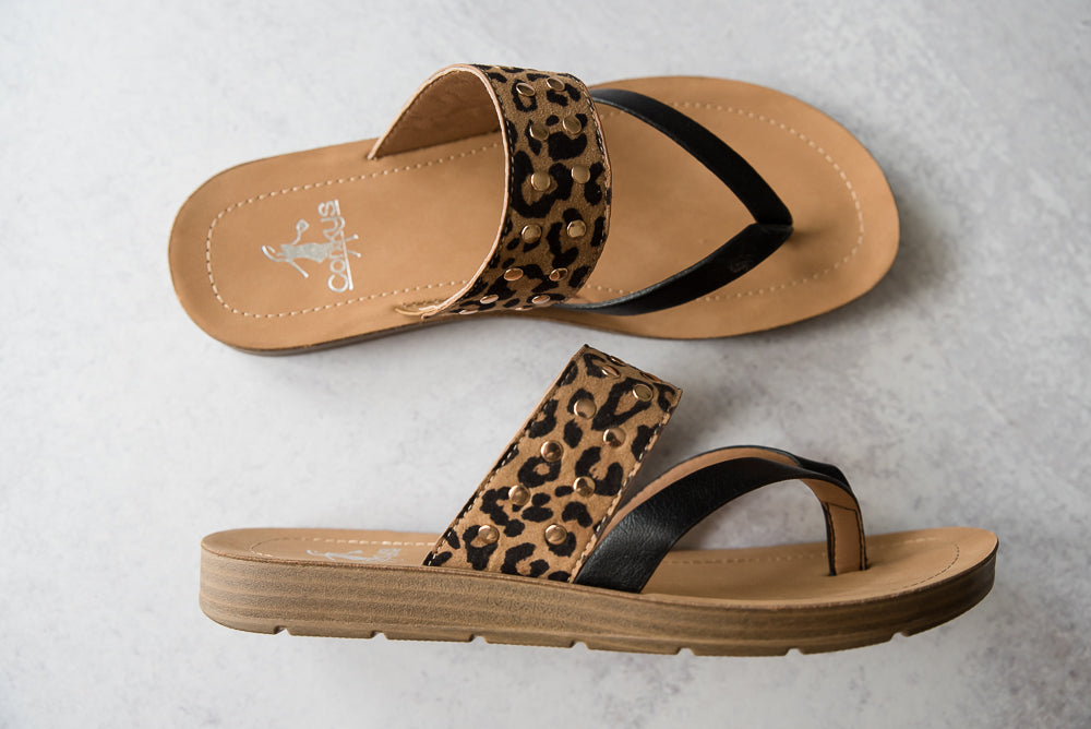 Good Luck Sandals in Leopard