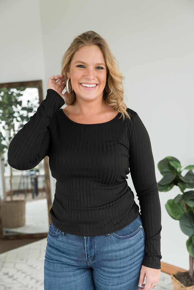 More Than a Feeling Top in Black