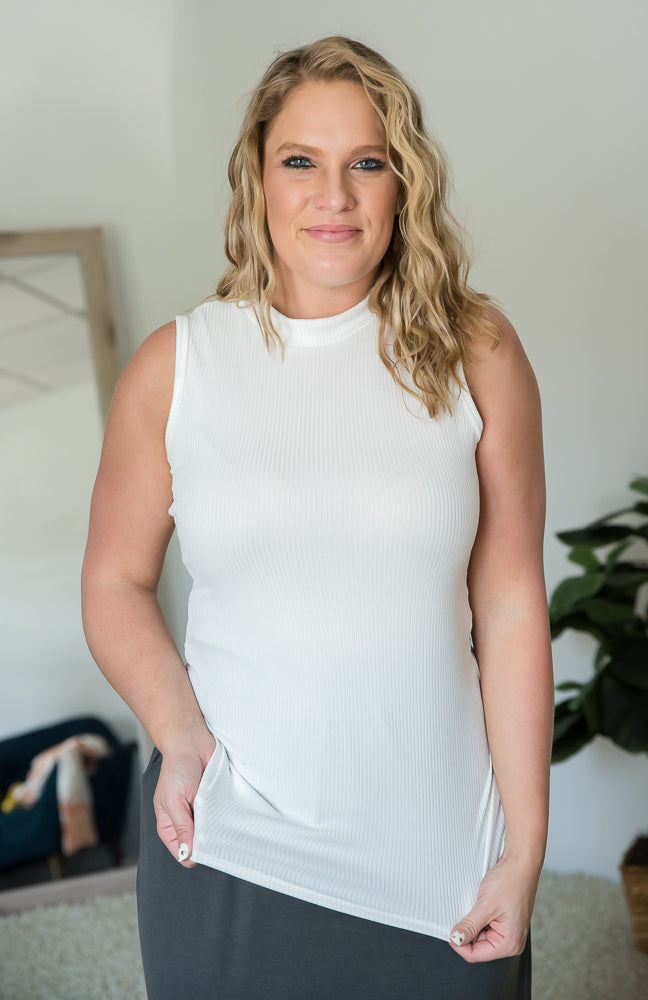 Ivory Haze Sleeveless Top