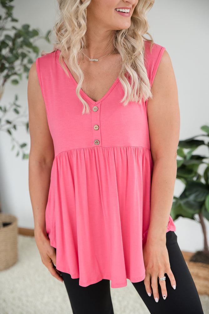 Keepin' Up Tank in Coral
