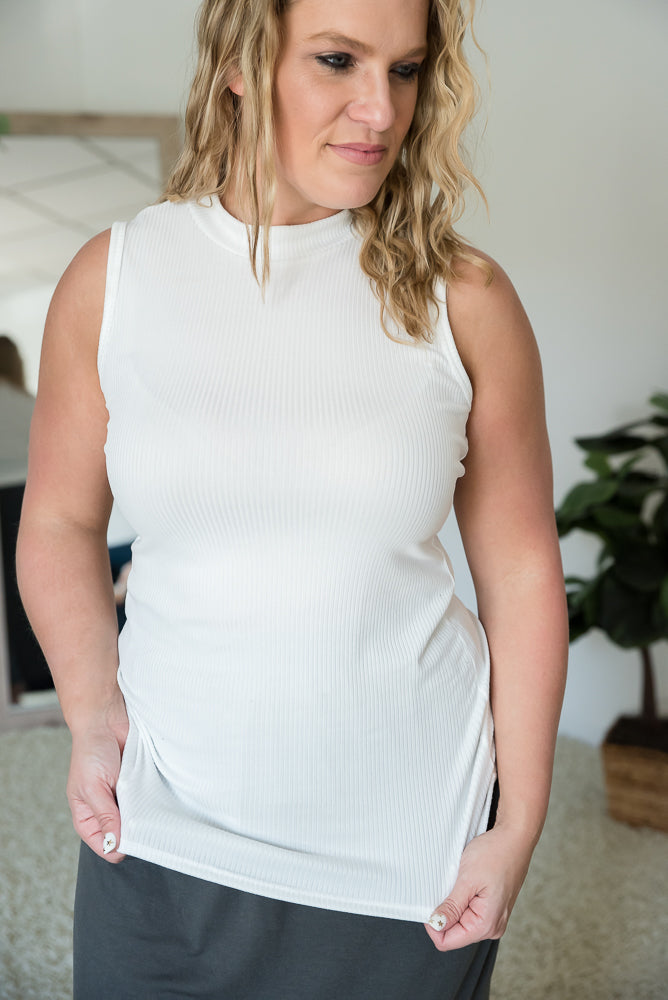 Ivory Haze Sleeveless Top