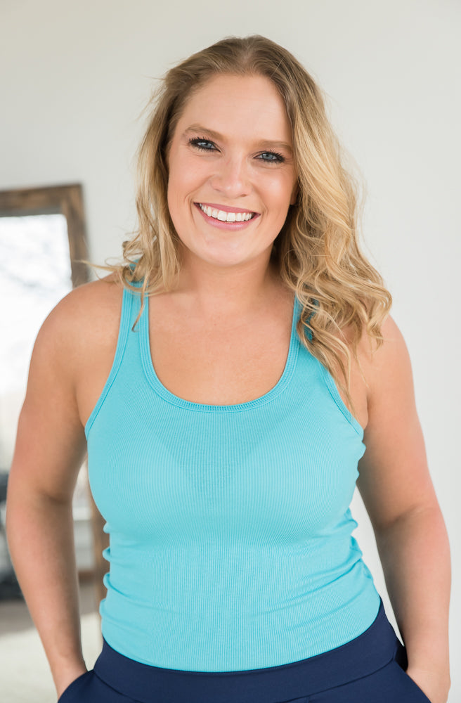 Day by Day Tank in Ice Blue