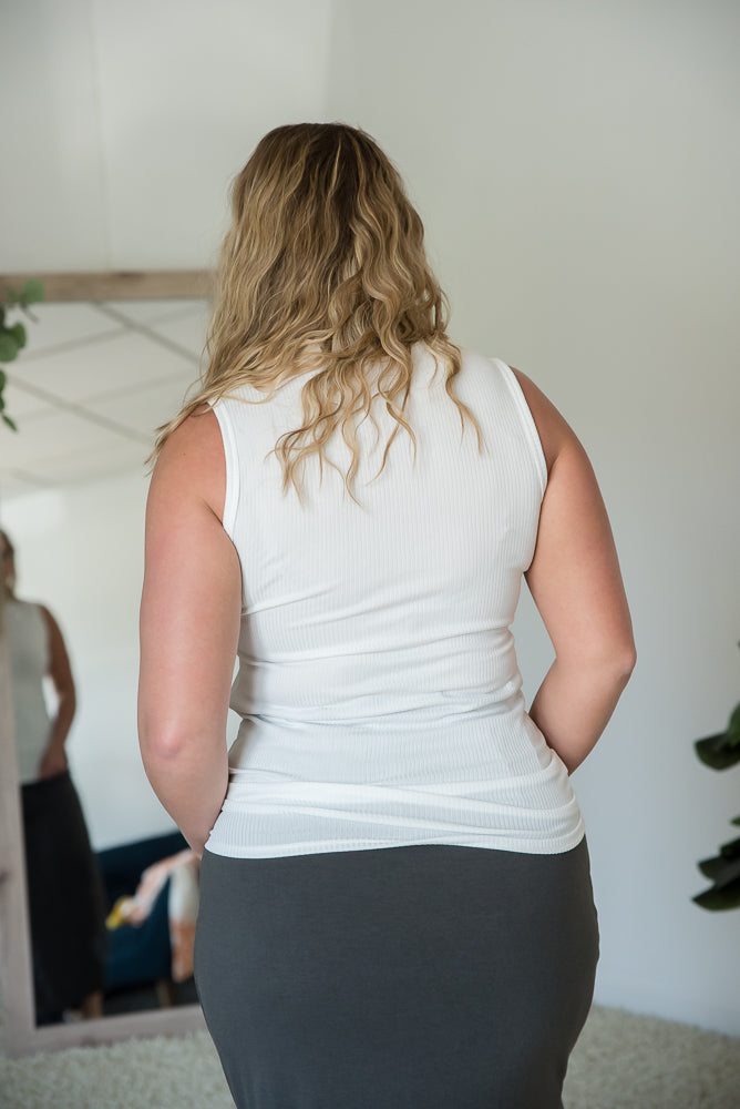 Ivory Haze Sleeveless Top
