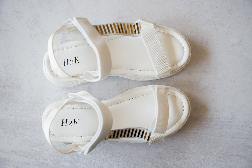 On The Move Sandals in White