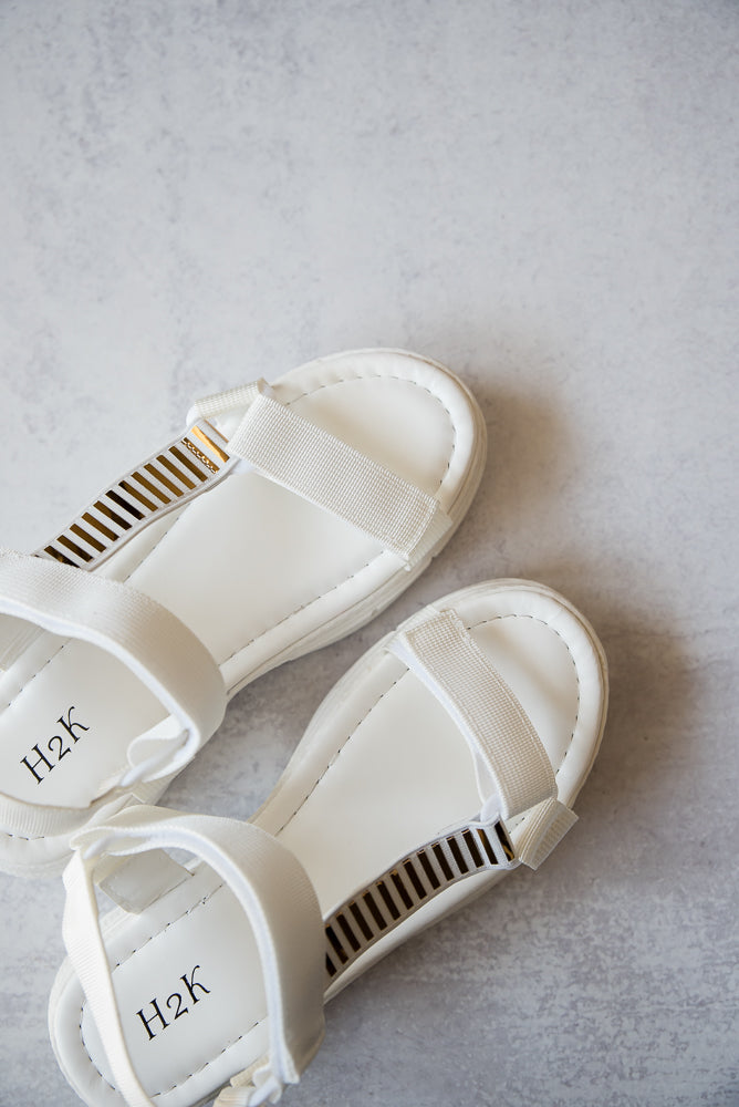 On The Move Sandals in White