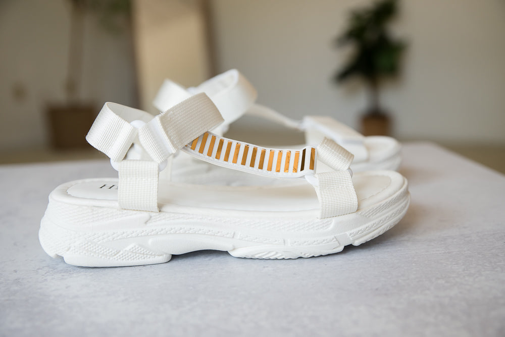 On The Move Sandals in White