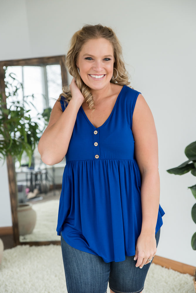 Keepin' Up Tank in Blue